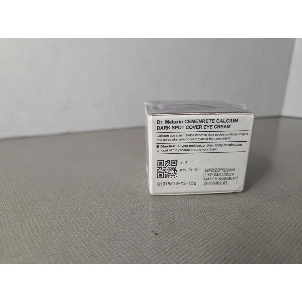 Dr. Melaxin VitaliQ Cemenrete Calcium Dark Spot Eye Cream ~ New in box MFG 2/26